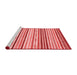 Modern Red Washable Rugs