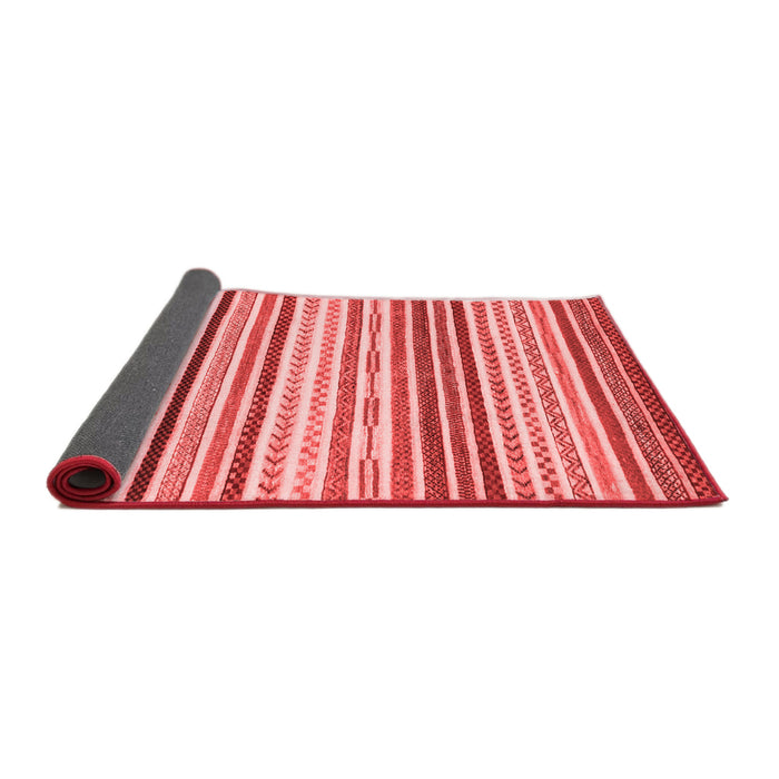 Abstract Red Modern Area Rugs