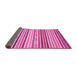 Sideview of Abstract Pink Modern Rug, abs2294pnk