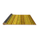 Sideview of Abstract Yellow Modern Rug, abs2294yw