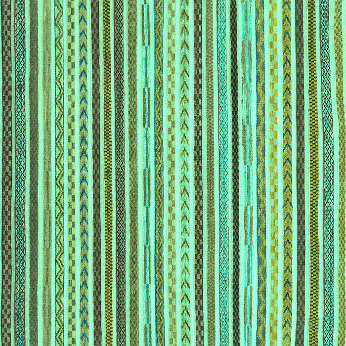 Square Machine Washable Abstract Turquoise Modern Area Rugs, wshabs2294turq