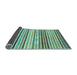 Sideview of Abstract Light Blue Modern Rug, abs2294lblu