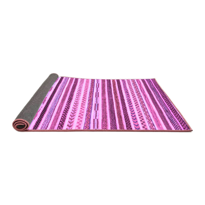 Sideview of Abstract Purple Modern Rug, abs2294pur