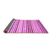 Sideview of Abstract Purple Modern Rug, abs2294pur