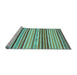 Sideview of Machine Washable Abstract Light Blue Modern Rug, wshabs2294lblu