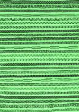 Abstract Emerald Green Modern Rug, abs2294emgrn