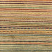 Square Abstract Saddle Brown Modern Rug, abs2295