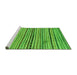 Sideview of Machine Washable Abstract Green Modern Area Rugs, wshabs2295grn