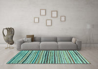 Machine Washable Abstract Light Blue Modern Rug, wshabs2295lblu