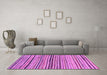 Machine Washable Abstract Purple Modern Area Rugs in a Living Room, wshabs2295pur