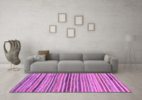 Machine Washable Abstract Purple Modern Rug, wshabs2295pur