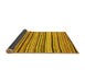 Sideview of Abstract Yellow Modern Rug, abs2296yw