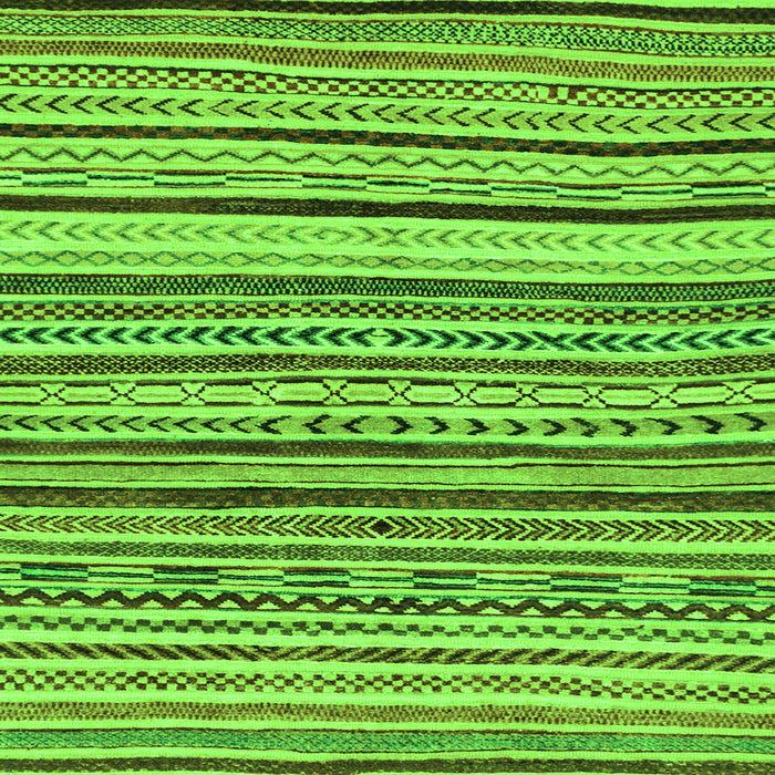 Square Abstract Green Modern Rug, abs2296grn