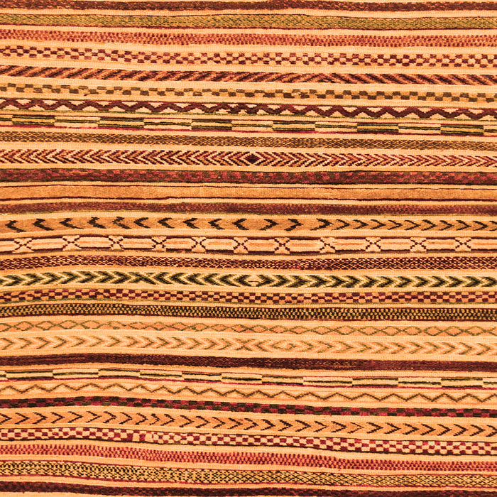 Square Abstract Orange Modern Rug, abs2296org