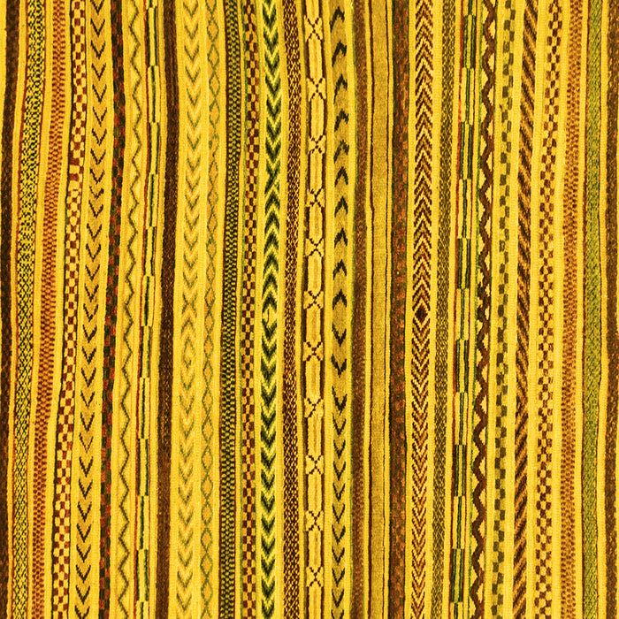 Square Abstract Yellow Modern Rug, abs2296yw