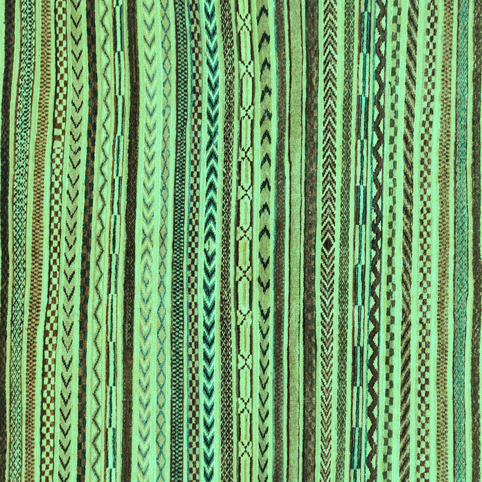 Square Machine Washable Abstract Turquoise Modern Area Rugs, wshabs2296turq