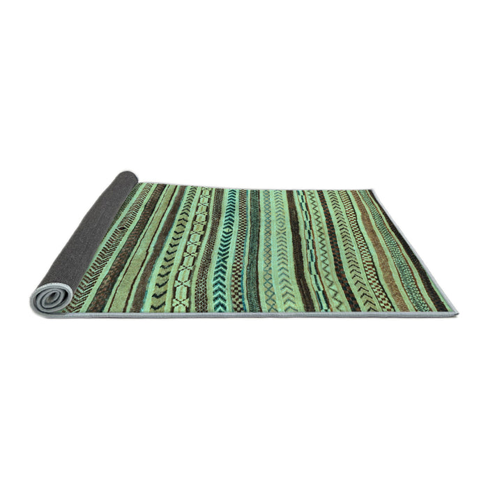 Sideview of Abstract Light Blue Modern Rug, abs2296lblu