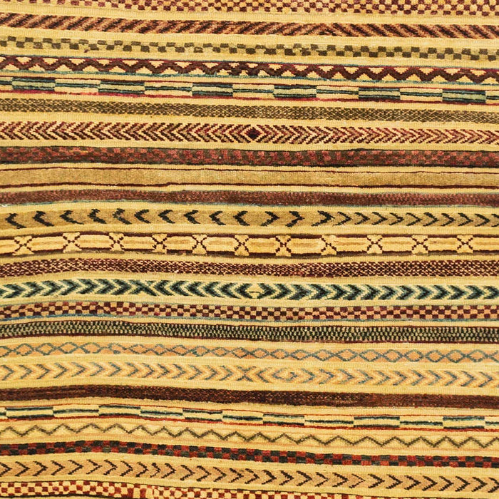 Machine Washable Abstract Saffron Yellow Rug, wshabs2296