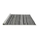 Sideview of Machine Washable Abstract Gray Modern Rug, wshabs2296gry