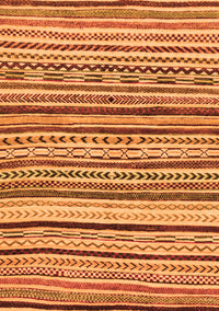 Abstract Orange Modern Rug, abs2296org