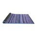 Sideview of Abstract Blue Modern Rug, abs2296blu