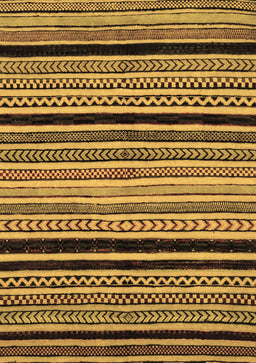 Abstract Brown Modern Rug, abs2297brn