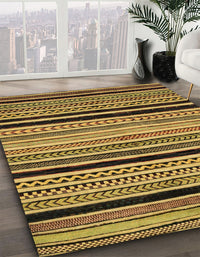 Abstract Yellow Modern Rug, abs2297