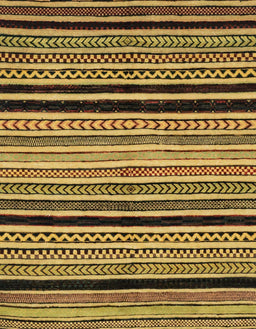 Abstract Yellow Modern Rug, abs2297