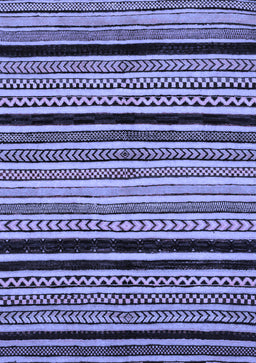Abstract Blue Modern Rug, abs2297blu