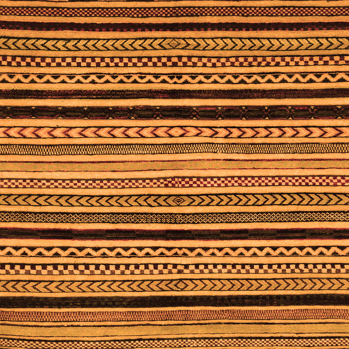 Square Abstract Orange Modern Rug, abs2297org