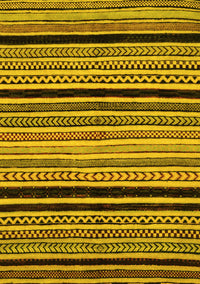 Abstract Yellow Modern Rug, abs2297yw