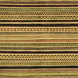 Square Abstract Yellow Modern Rug, abs2297