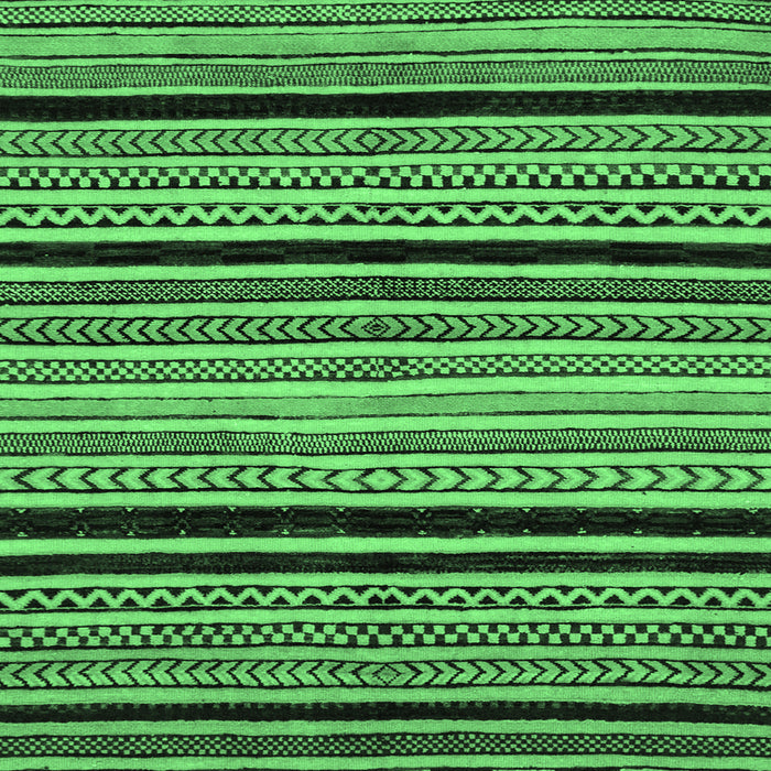Square Machine Washable Abstract Emerald Green Modern Area Rugs, wshabs2297emgrn