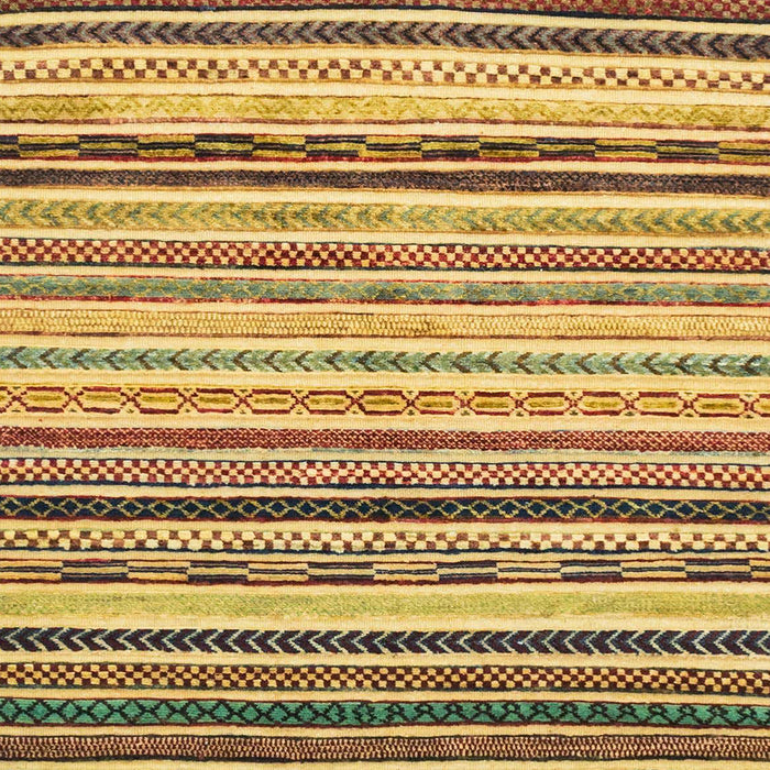 Machine Washable Abstract Gen Brown Yellow Rug, wshabs2298