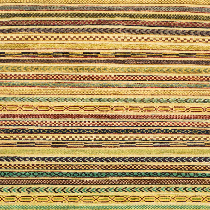 Square Abstract Golden Brown Yellow Modern Rug, abs2298