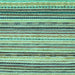 Square Abstract Light Blue Modern Rug, abs2298lblu