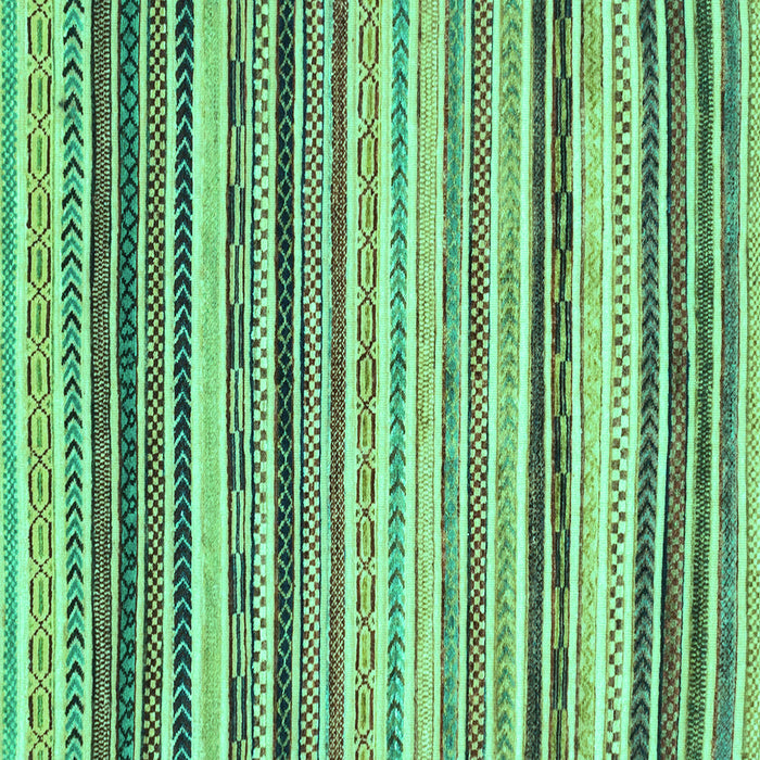 Square Machine Washable Abstract Turquoise Modern Area Rugs, wshabs2298turq