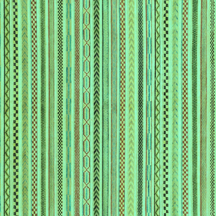 Square Machine Washable Abstract Turquoise Modern Area Rugs, wshabs2299turq