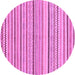 Round Abstract Purple Modern Rug, abs2299pur