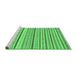 Sideview of Machine Washable Abstract Emerald Green Modern Area Rugs, wshabs2299emgrn