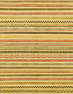 Machine Washable Abstract Sedona Brown Rug, wshabs2299