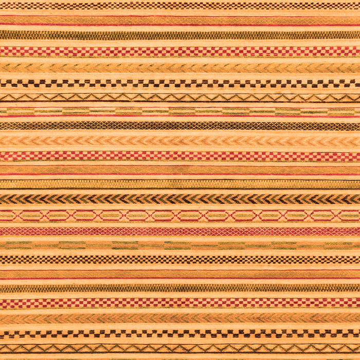 Square Machine Washable Abstract Orange Modern Area Rugs, wshabs2299org