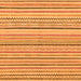 Square Machine Washable Abstract Orange Modern Area Rugs, wshabs2299org