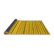 Sideview of Abstract Yellow Modern Rug, abs2299yw