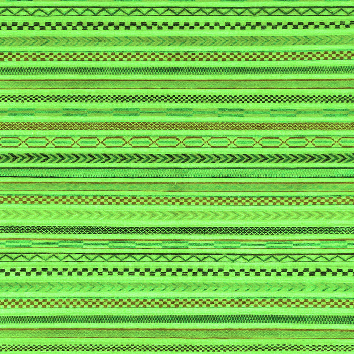 Square Abstract Green Modern Rug, abs2299grn