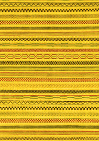 Abstract Yellow Modern Rug, abs2299yw