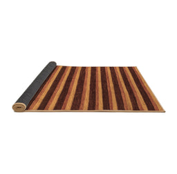 Sideview of Abstract Brown Modern Rug, abs229brn