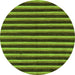 Round Abstract Green Modern Rug, abs229grn