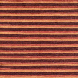 Square Abstract Bright Orange Modern Rug, abs229