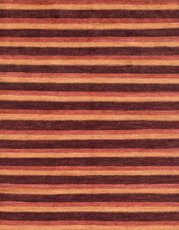 Machine Washable Abstract Bright Orange Rug, wshabs229